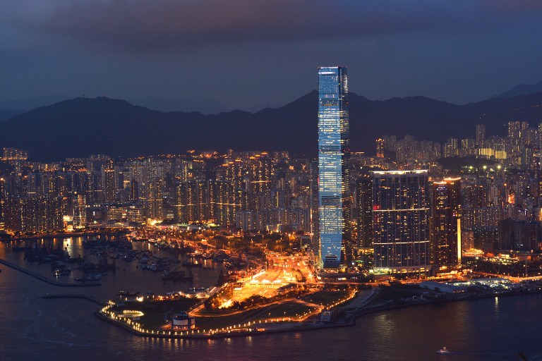 The ICC tower at night (Credoit: EyePress News / EyePress)